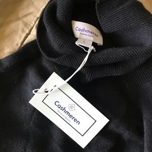 Cashmeren Men's Knit Turtleneck Sweater Cashmere Wool Long Sleeve Pullover